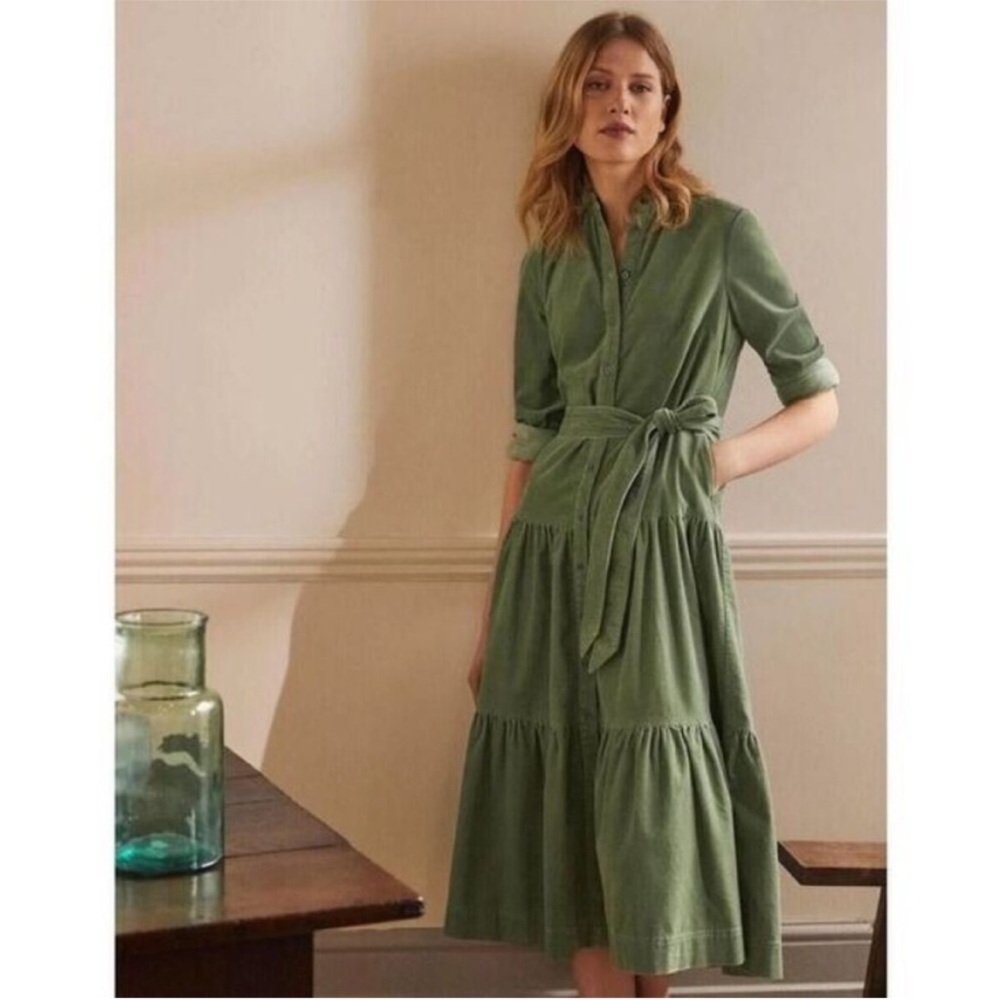 NWT Boden Ellen Tiered Long Sleeve Dress 8R
